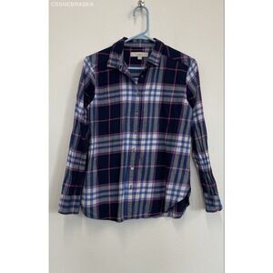 LOFT Multicolor Everyday Shirt Flannel - Size S